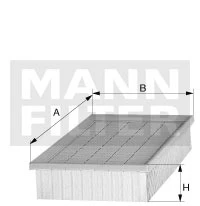 Vzduchový filter MANN FILTER C 2860/3