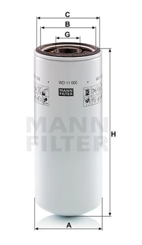 Olejový filter MANN FILTER WD 11 005