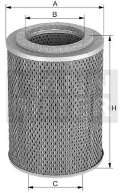 Olejový filter MANN FILTER H 1053/2 n