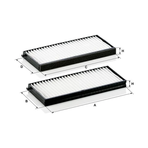 Kabínový filter MANN FILTER CU 26 000-2