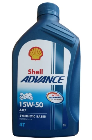 SHELL ADVANCE AX7 4T 15W-50 - 1l